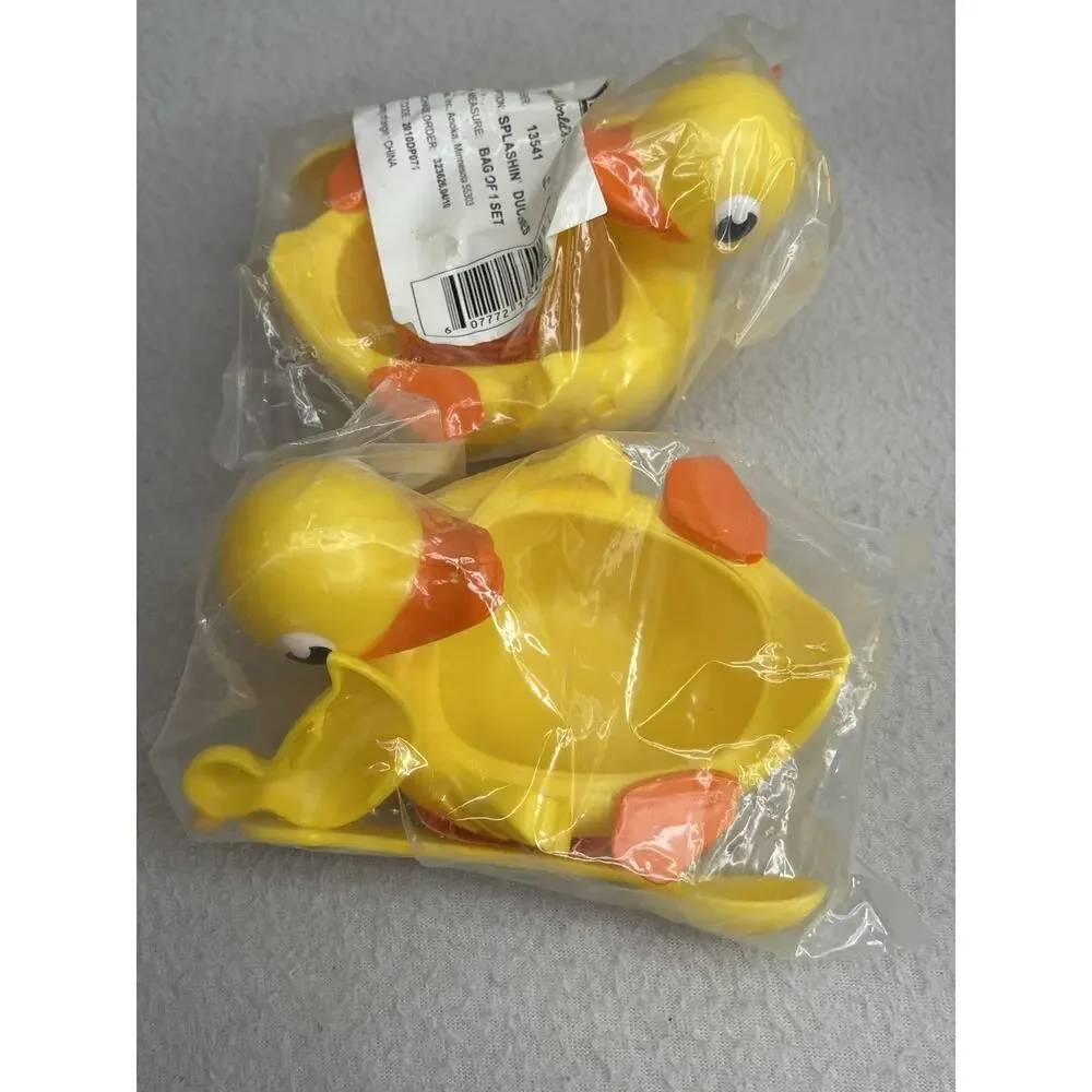 DecoPac Splashin Duckies Mini Bowl Spoon Cake Topper Set of 2 NEW Party Supplies